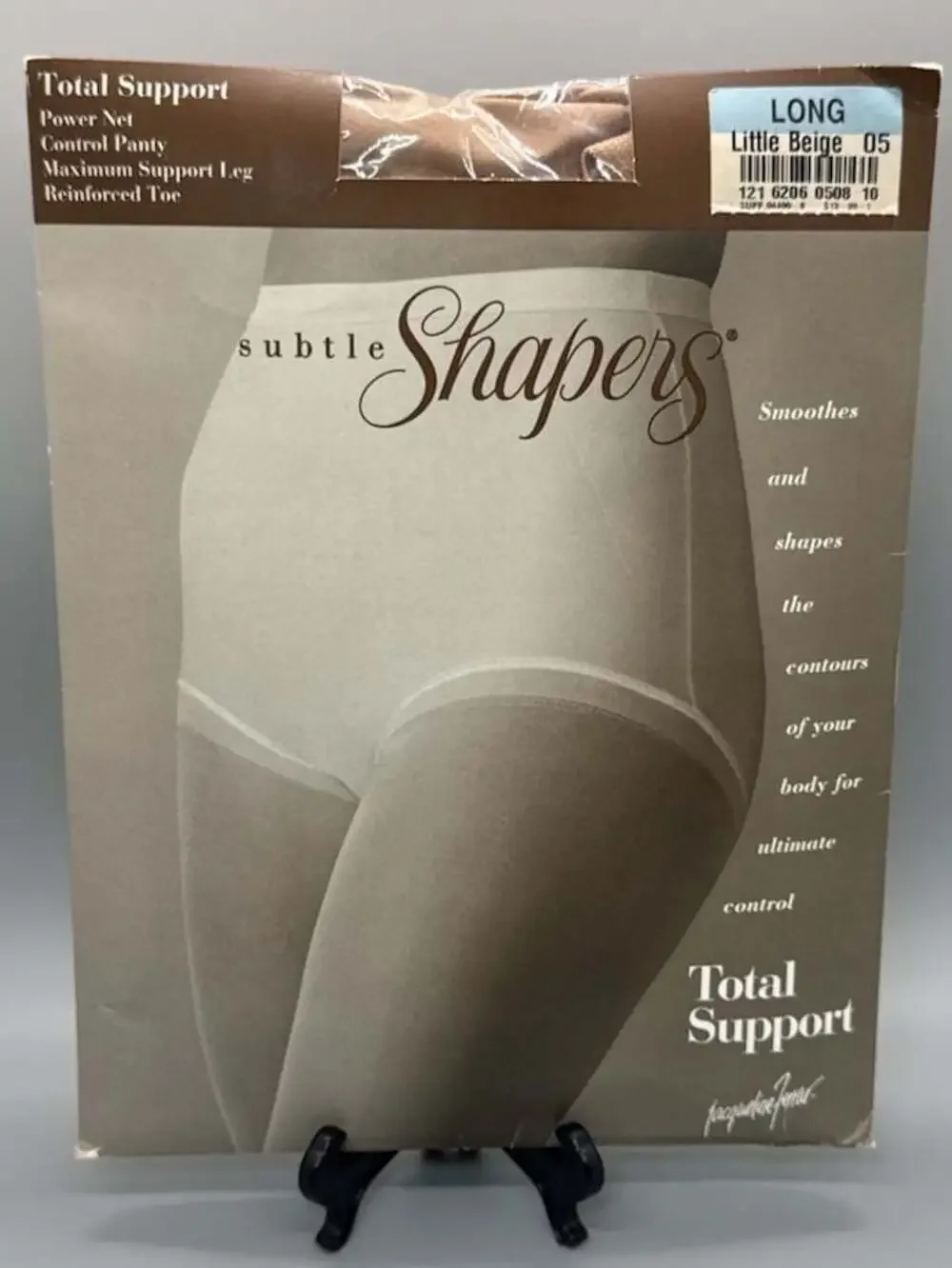 NOS J Ferrar Subtle Shapers Total Support Pantyhose Little Beige Long New Vtg